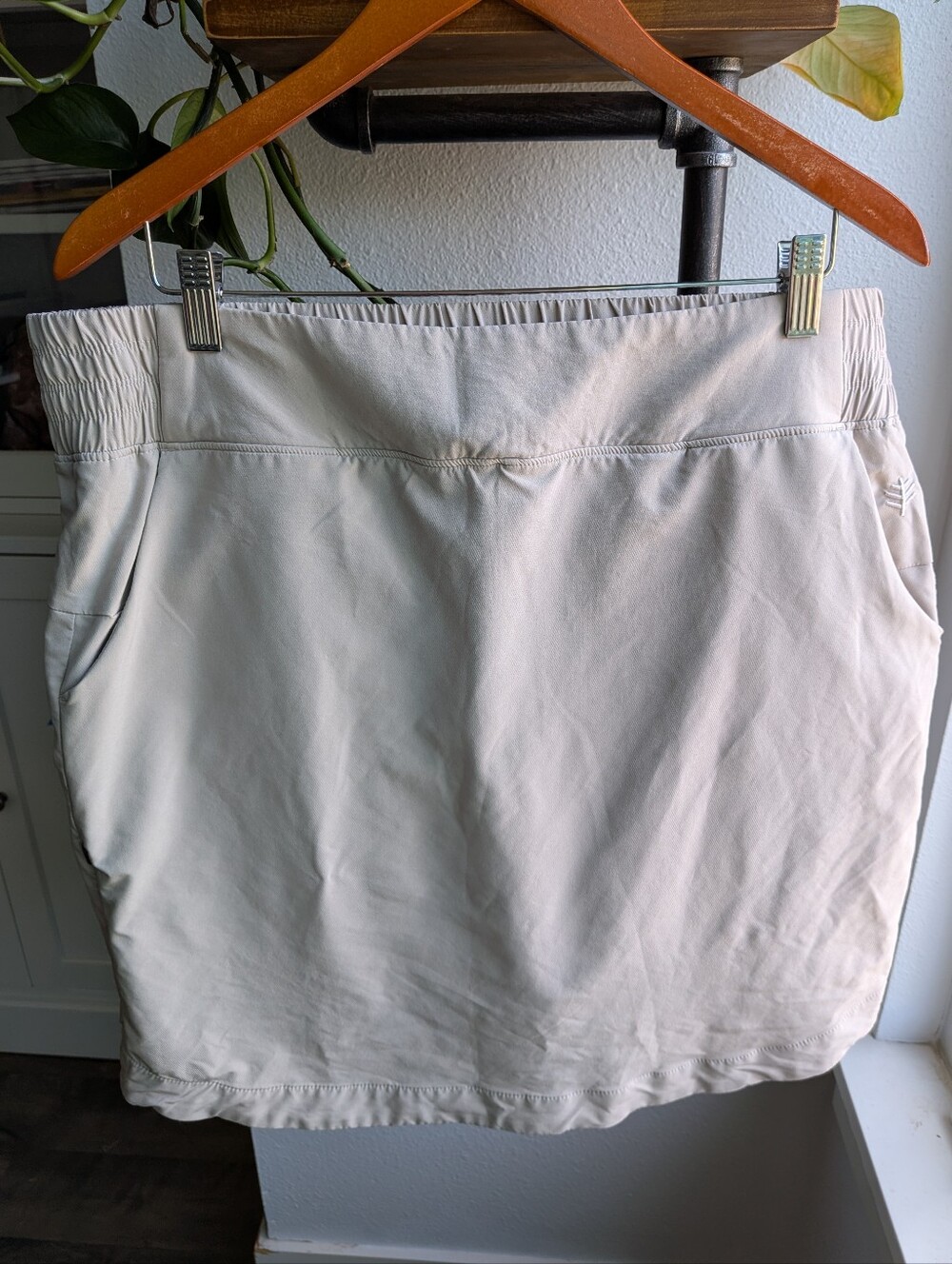 Coolibar Pisa Travel Skort Khaki UPF 50+ Athletic Size XL